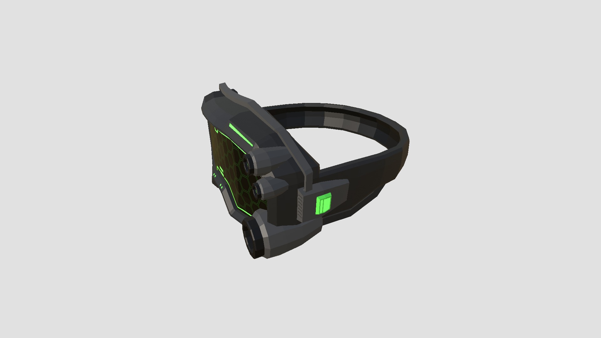 08 SciFi Glasses Low Poly A Collection - Character Design _35