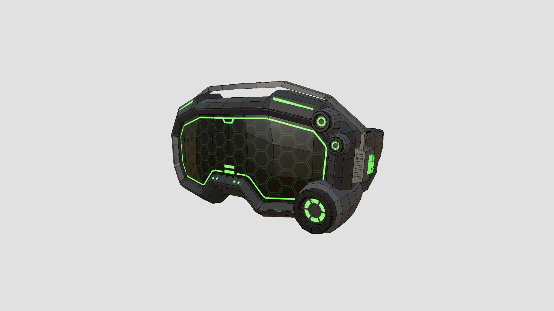 08 SciFi Glasses Low Poly A Collection - Character Design _39