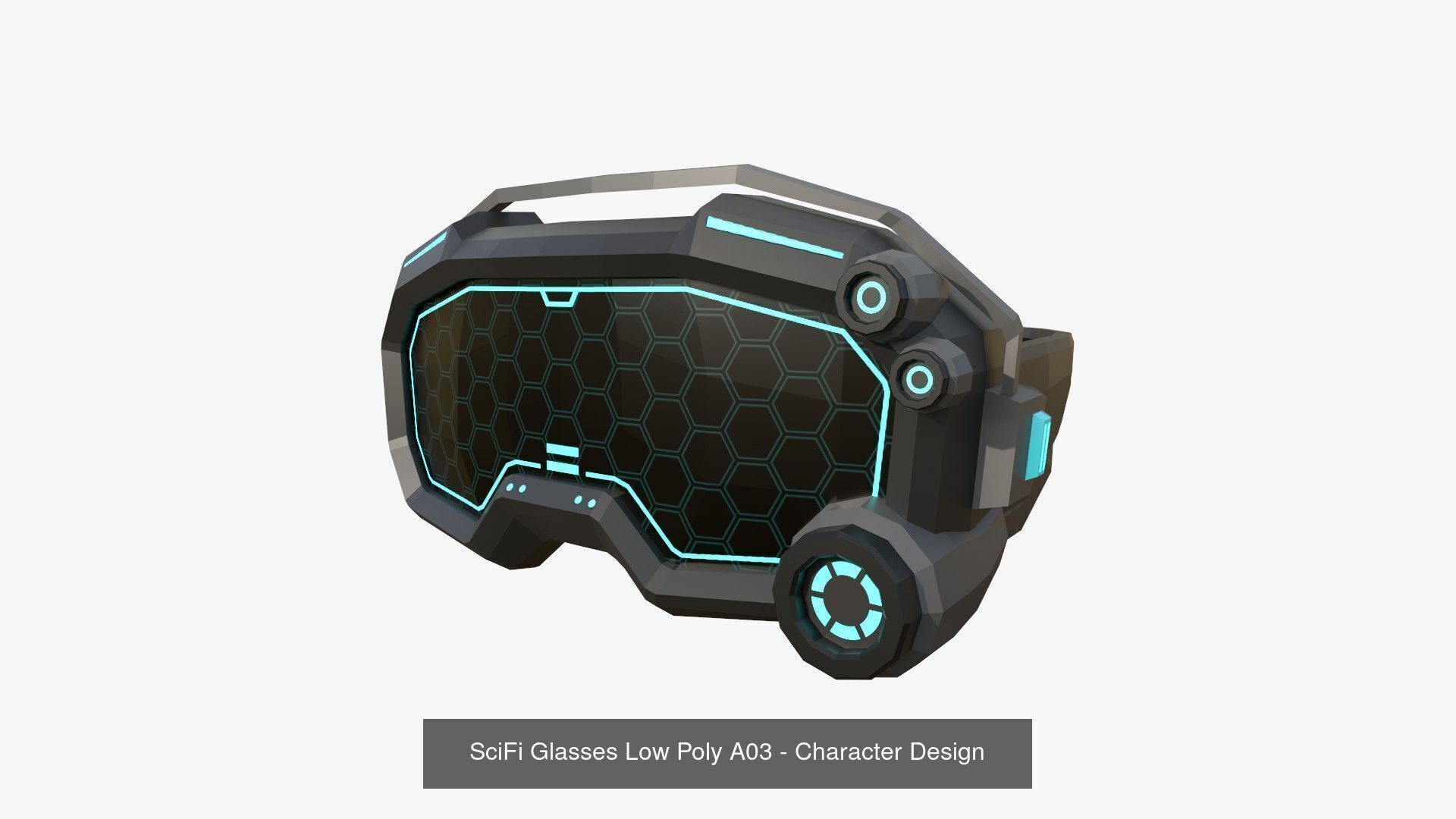 08 SciFi Glasses Low Poly A Collection - Character Design _12