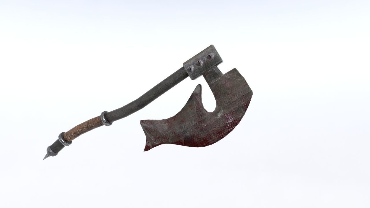 Executor Axe Low-poly 3D model_2