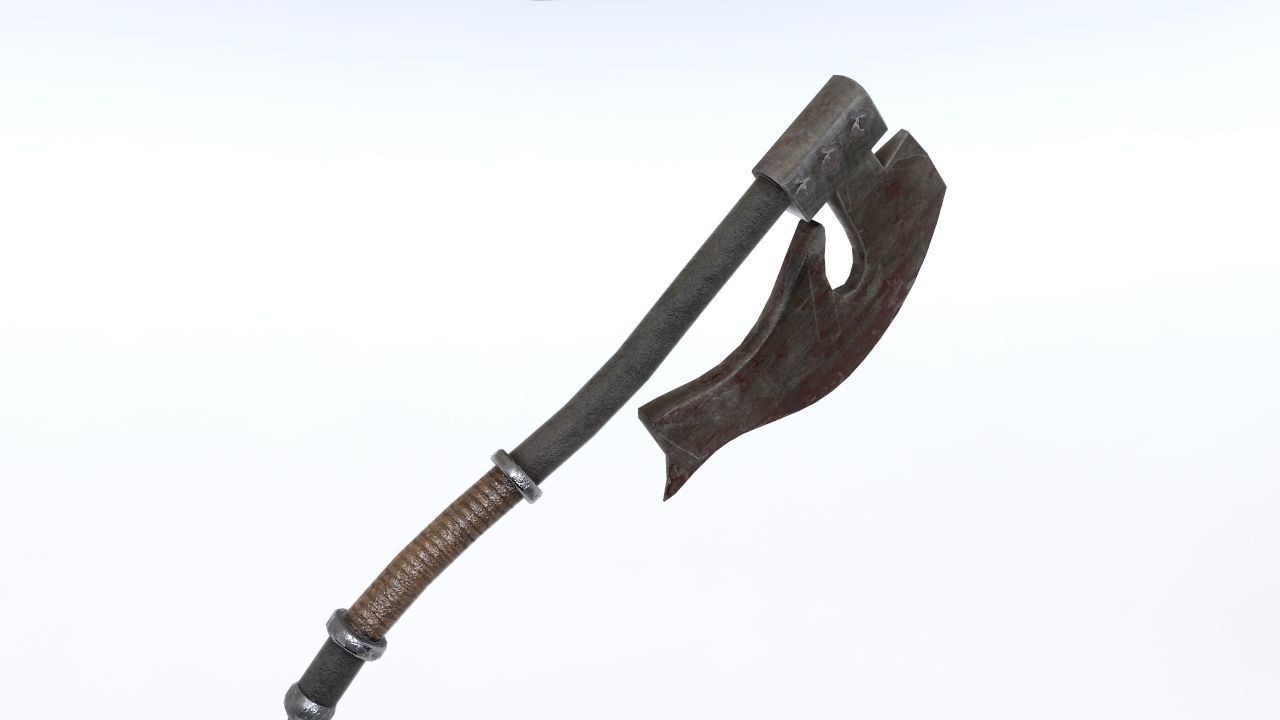 Executor Axe Low-poly 3D model_3