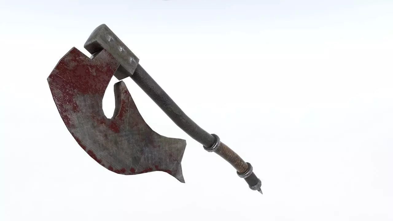 Executor Axe Low-poly 3D model_0