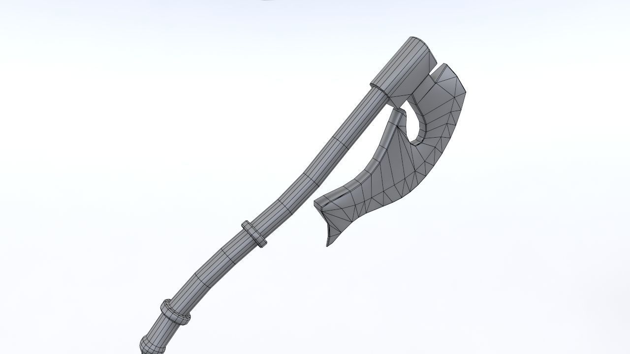 Executor Axe Low-poly 3D model_6