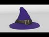 Old Witch Hat 3D model_1