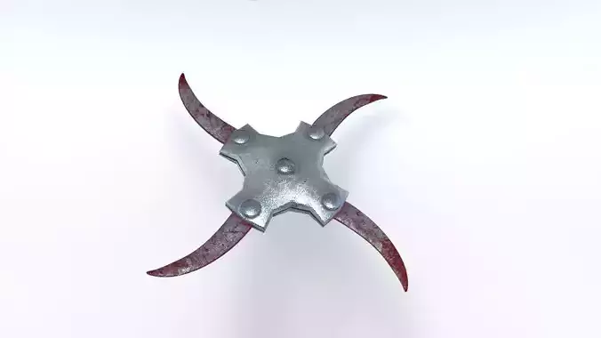 Fantasy Shuriken Low-poly 3D model