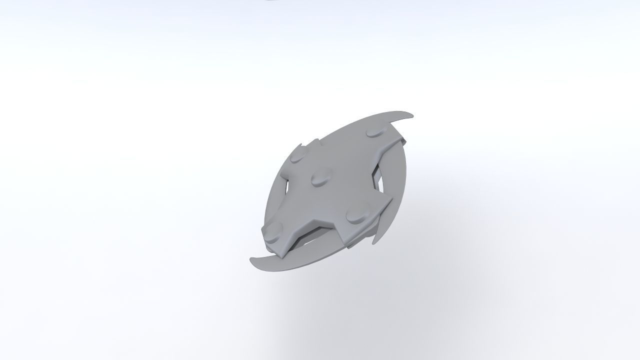 Fantasy Shuriken Low-poly 3D model_7