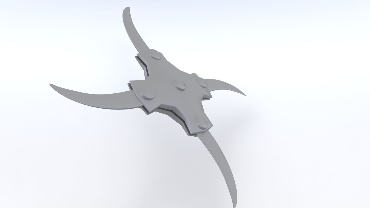 Fantasy Shuriken Low-poly 3D model_8