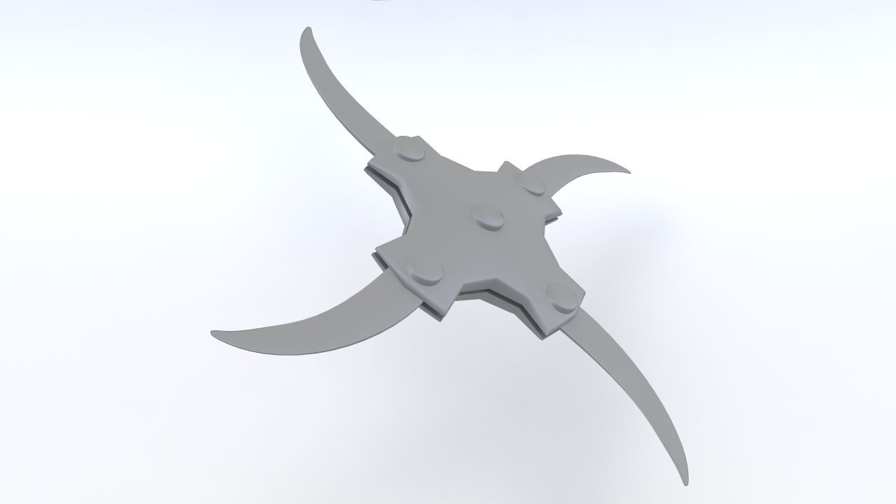 Fantasy Shuriken Low-poly 3D model_4