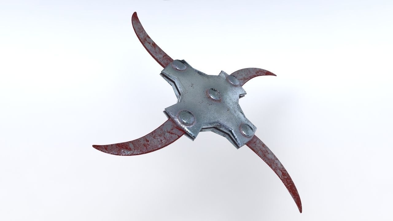 Fantasy Shuriken Low-poly 3D model_1