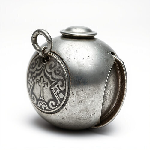 Vintage Metal Canteen Model Pack Low-poly 3D model