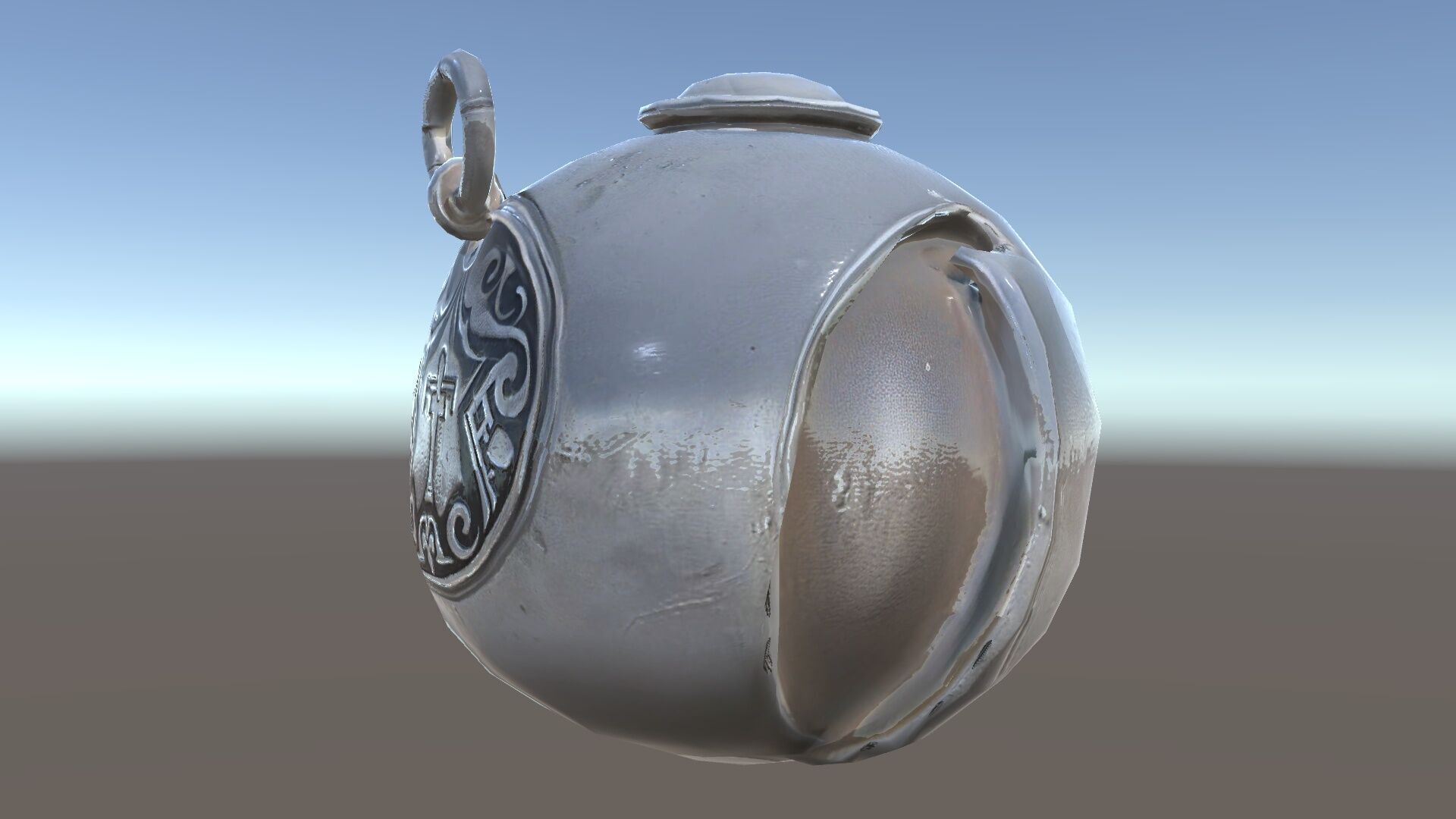 Vintage Metal Canteen Model Pack Low-poly 3D model_34