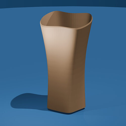 Wavy Rim Serenity Vase 3D print model