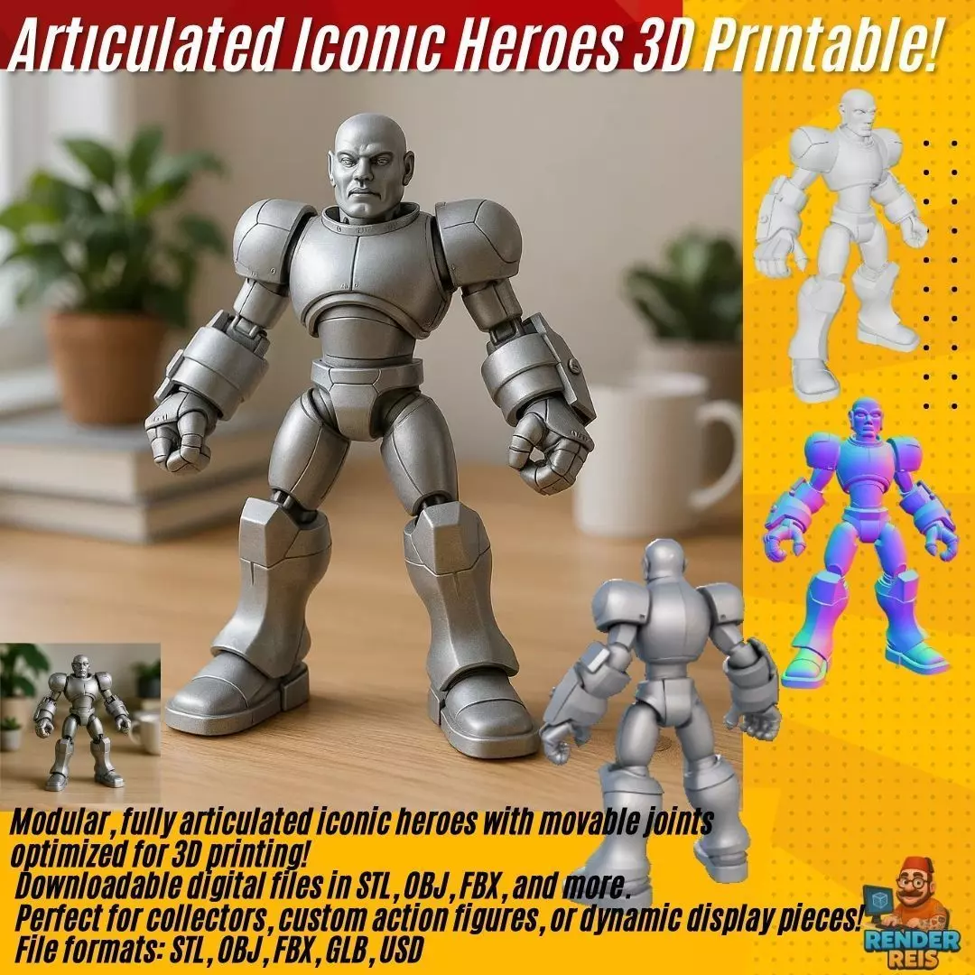 Armored Mecha Soldier 3D print model