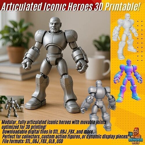 Armored Mecha Soldier 3D print model