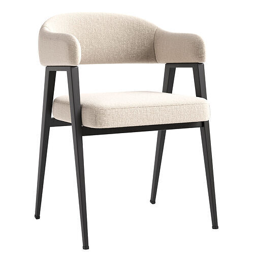 Presley Carver Dining Chair 3D model