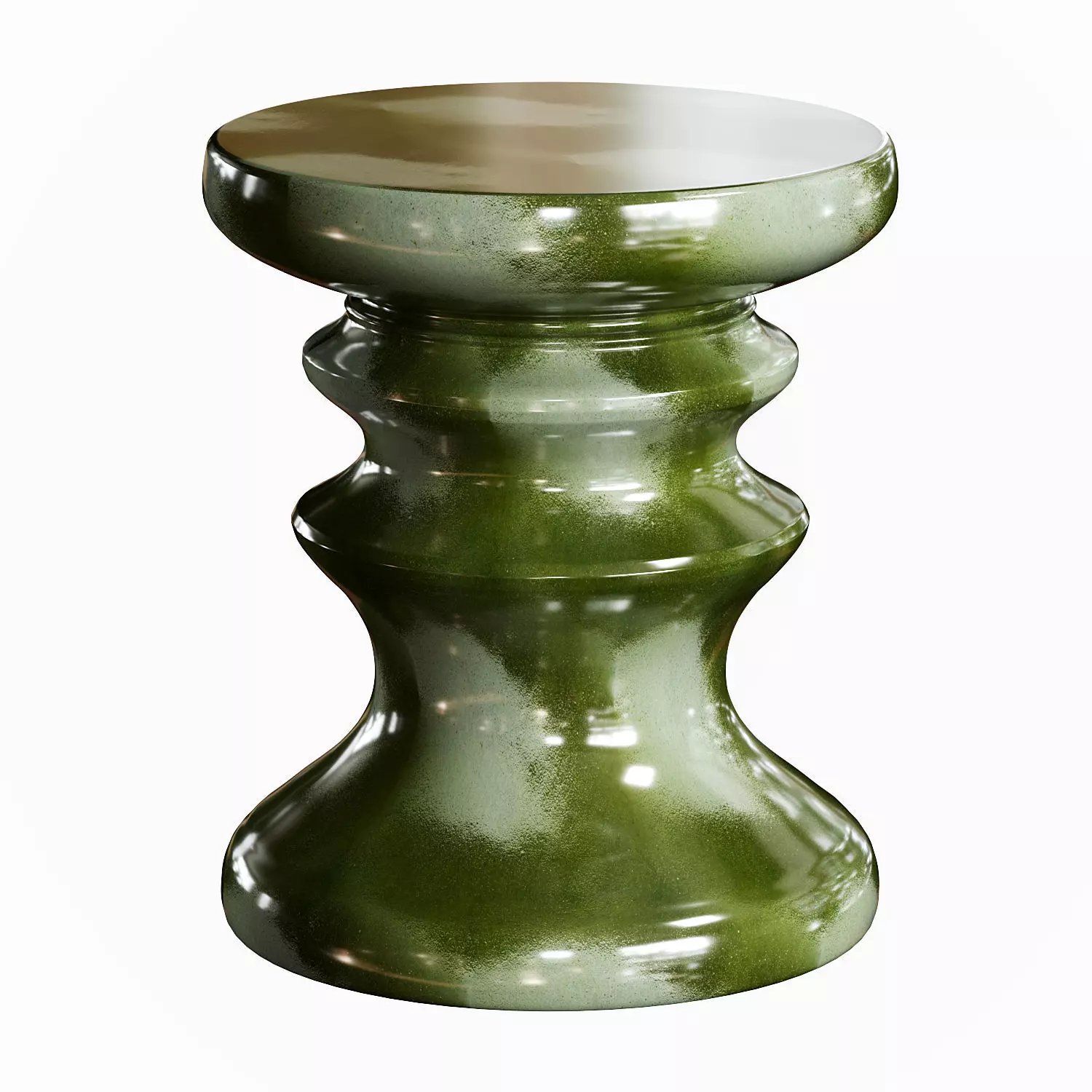 Lulla Glazed Ceramic Side Table Low-poly 3D model