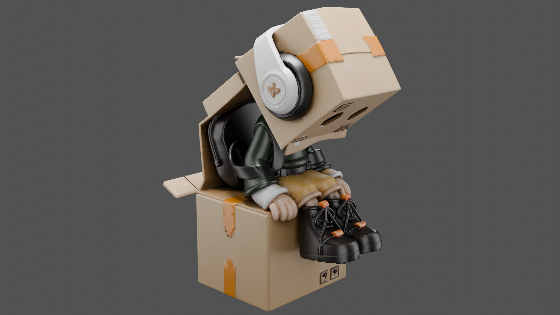 Boxy Beats 3D model_2