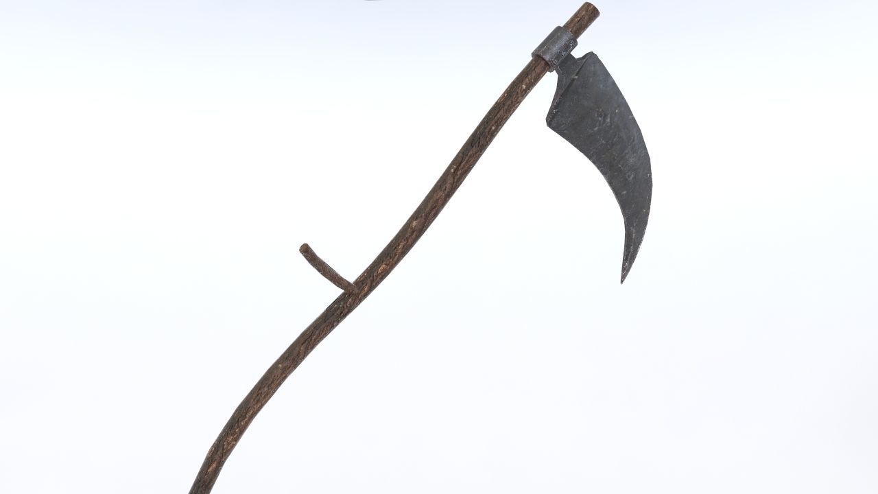 Zombie Scythe Low-poly 3D model_3