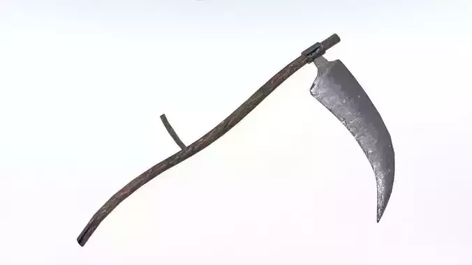 Zombie Scythe Low-poly 3D model