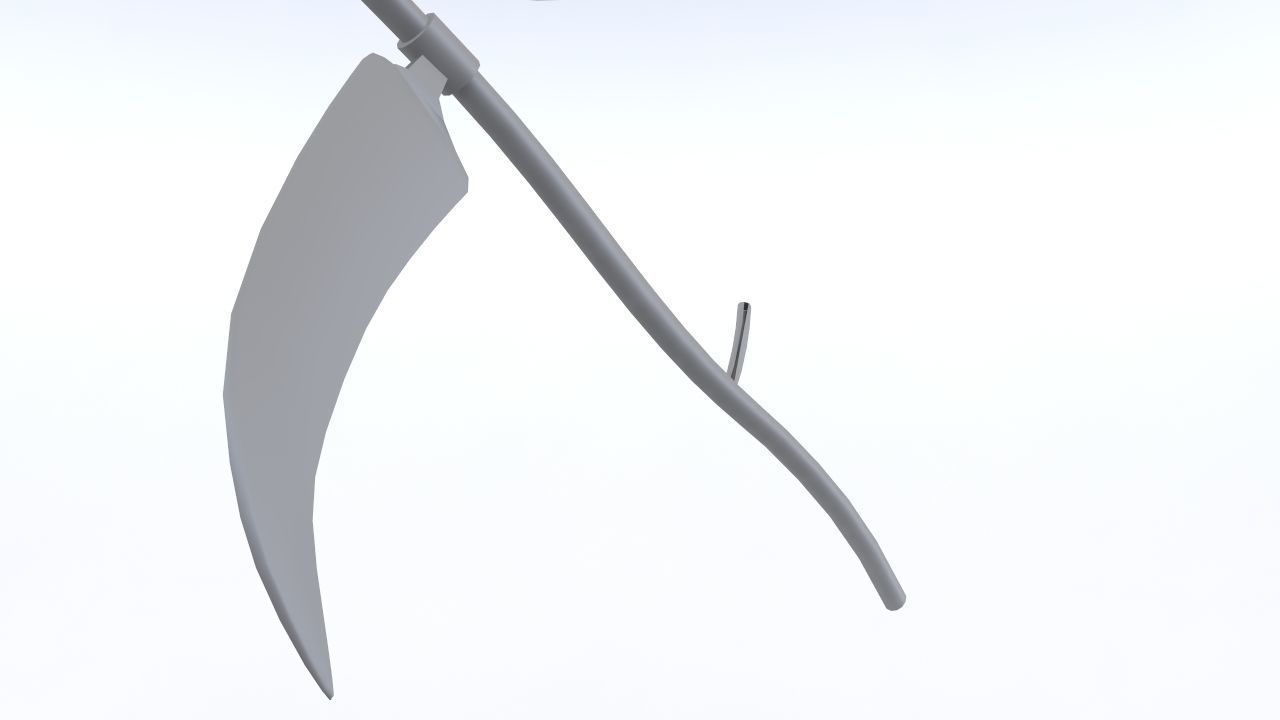 Zombie Scythe Low-poly 3D model_5
