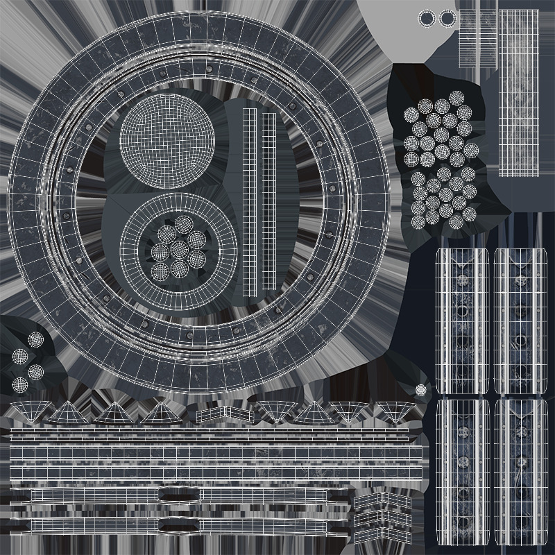 Viking Shield Design 02 3D model_9