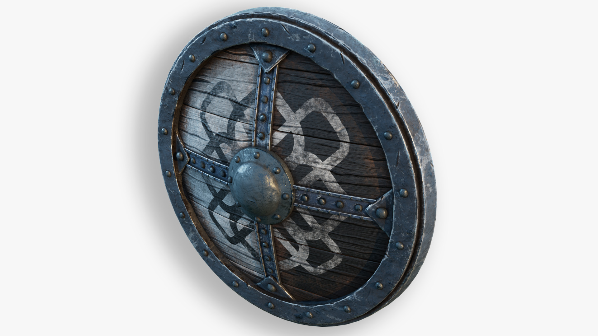 Viking Shield Design 02 3D model_4