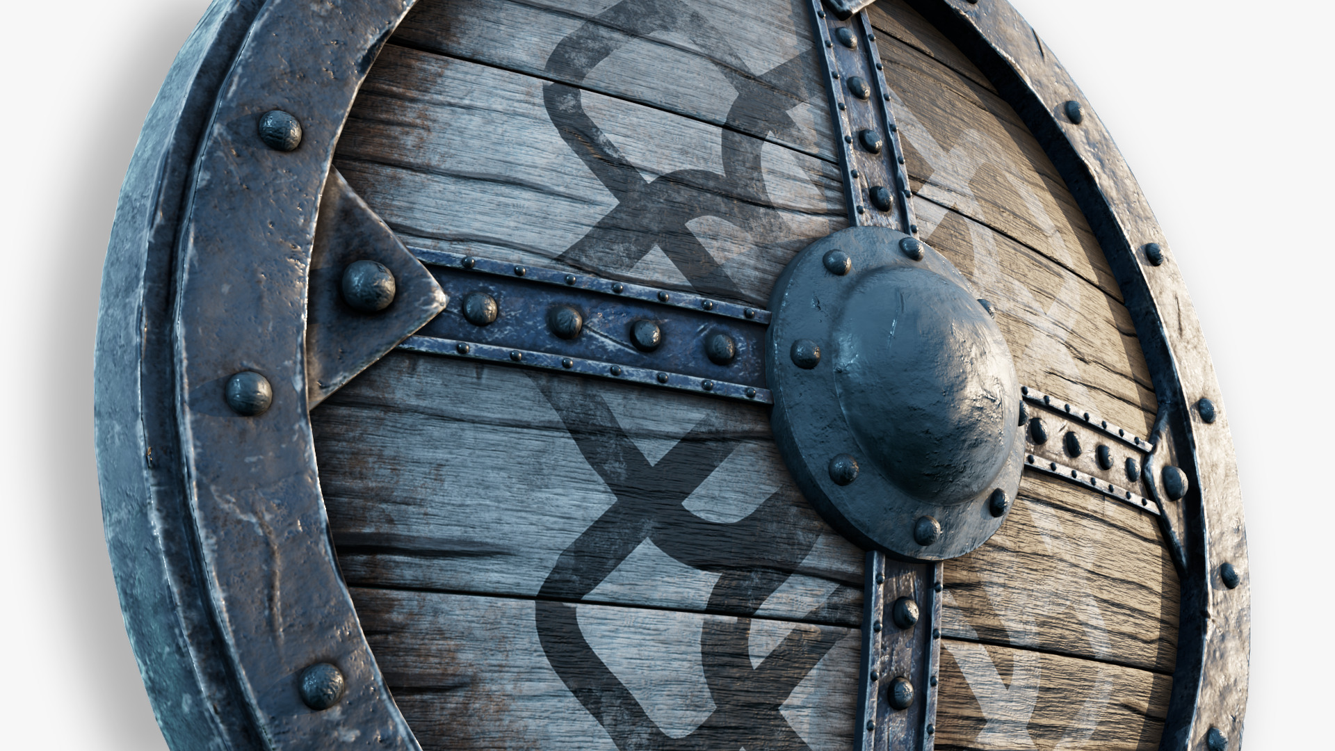 Viking Shield Design 02 3D model_5