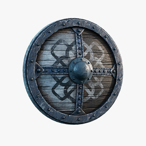 Viking Shield Design 02 3D model