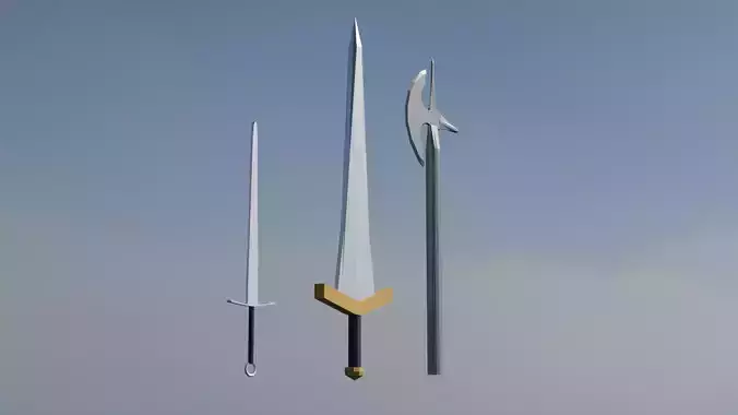 Low-Poly Medieval Weapons Mini Pack
