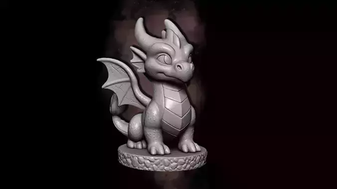 Stylized Baby Dragon 3D print model