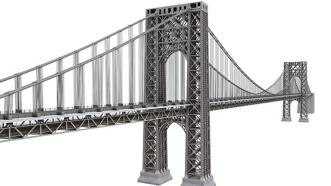 George Washington Bridge  3D model