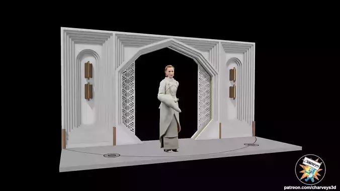 Star Wars Chandrilan Embassy Diorama for 4 and 6 inch figures