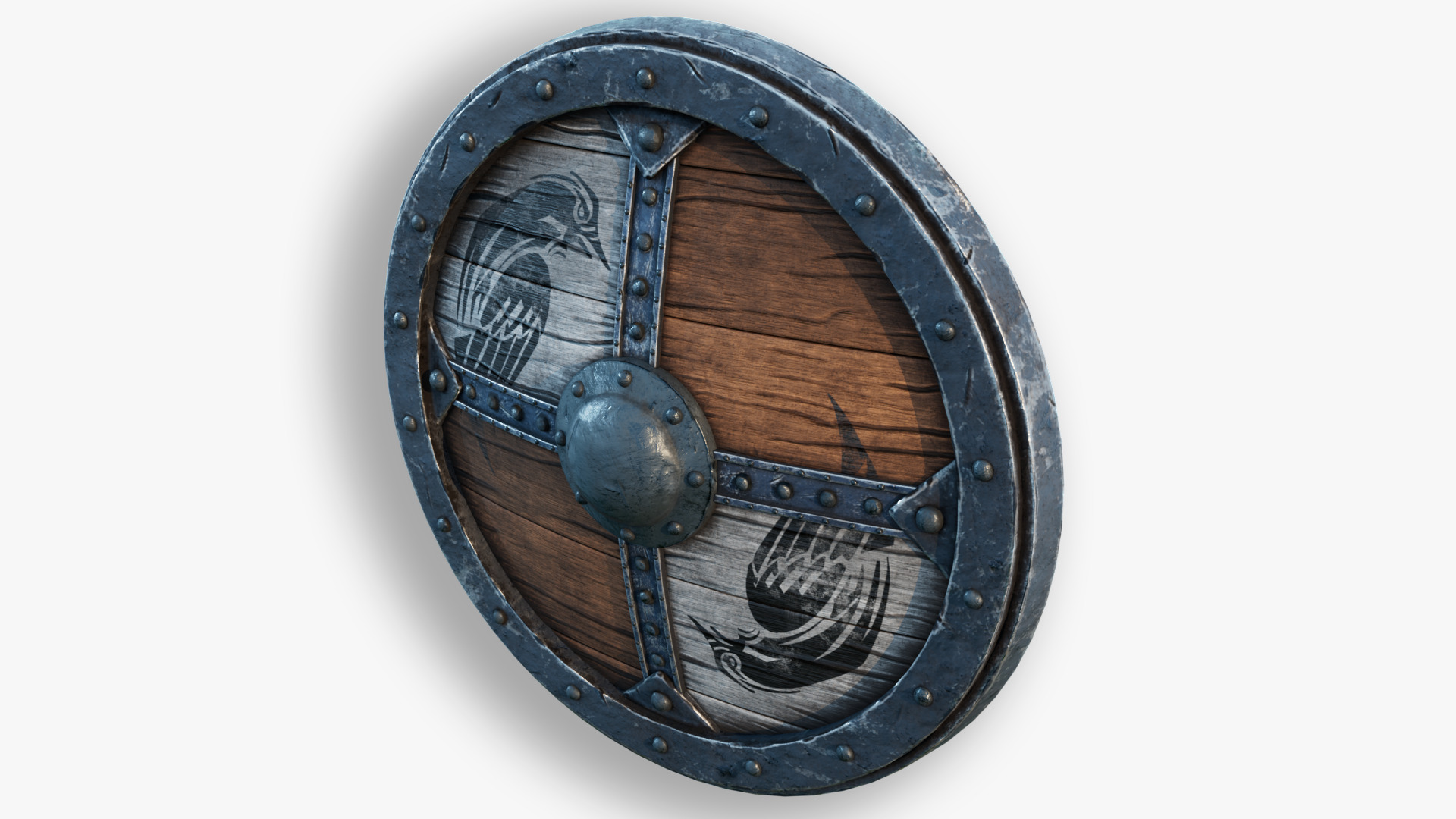 Viking Shield Design 03 3D model_4