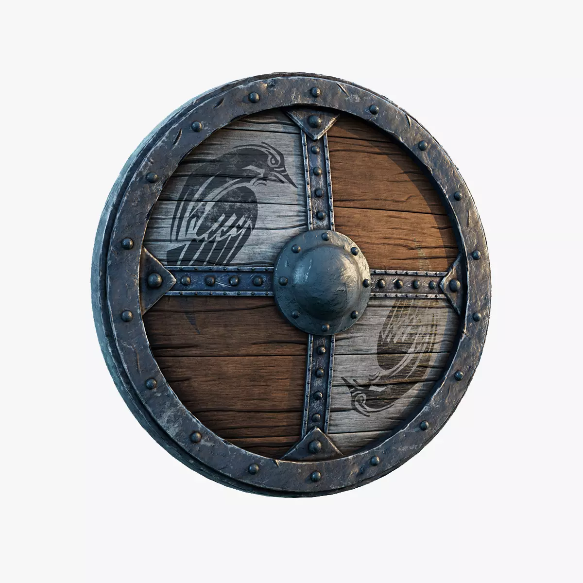 Viking Shield Design 03 3D model_0