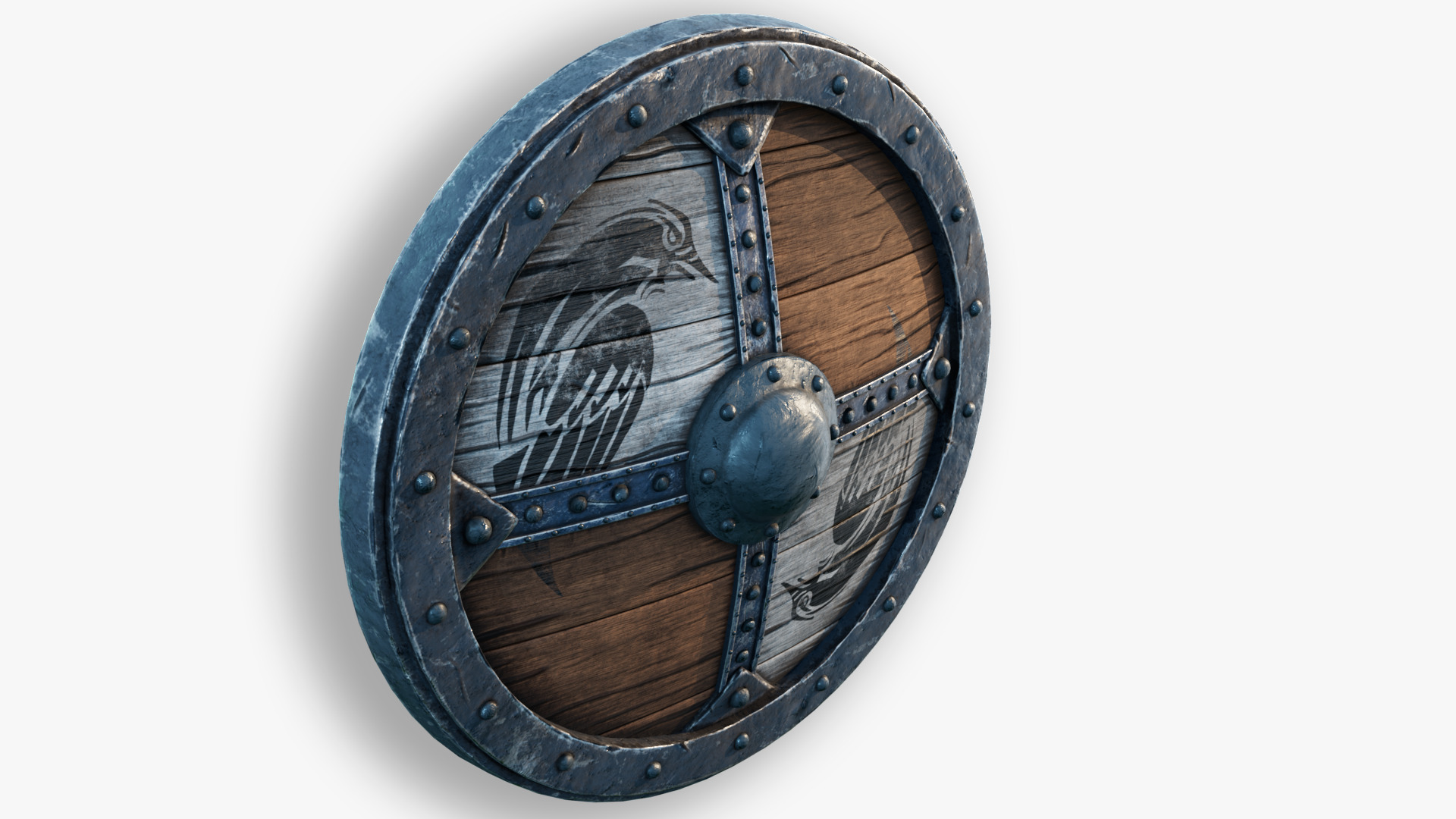 Viking Shield Design 03 3D model_3