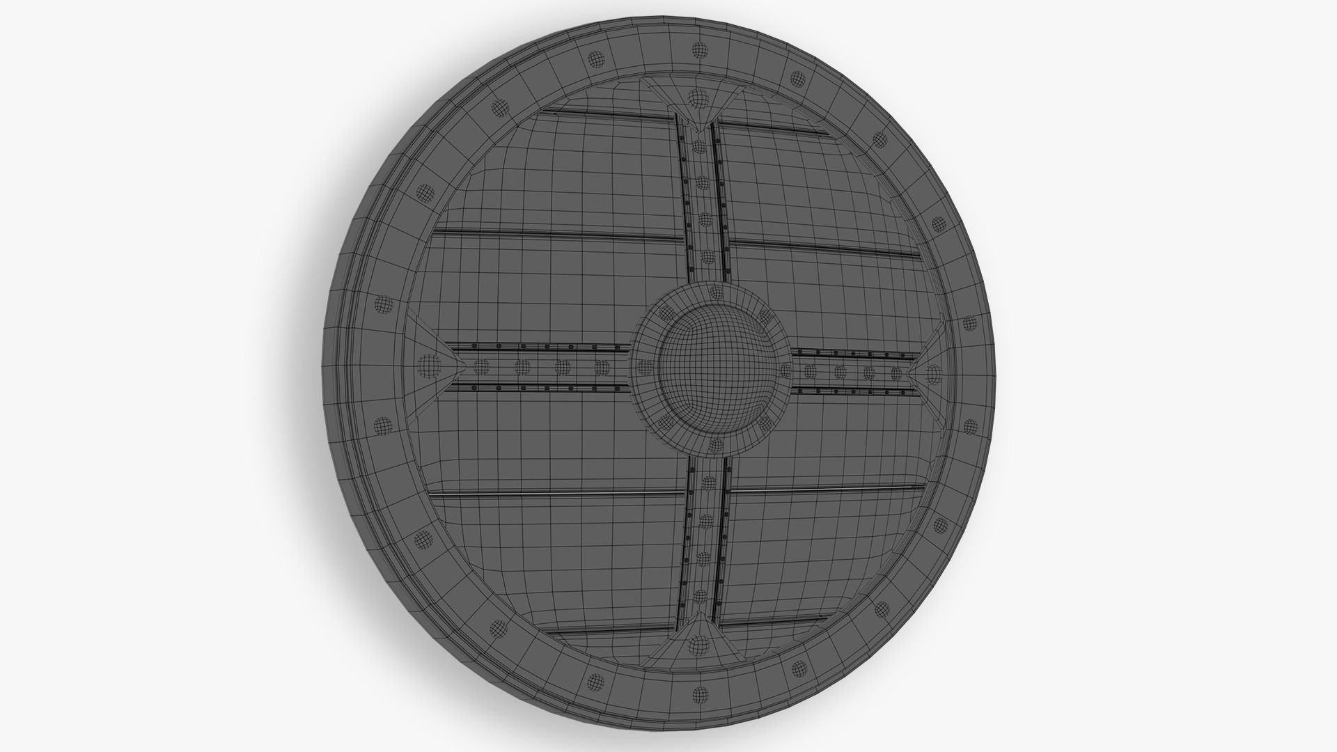 Viking Shield Design 04 3D model 3D model_7