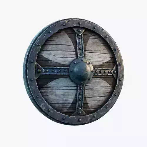 Viking Shield Design 04 3D model 3D model