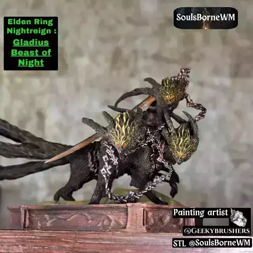 Elden Ring Nightreign Gladius Beast of Night Tricephalos