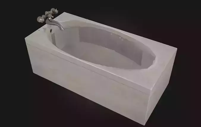 Marble Bathtub Luxurious Freestanding
