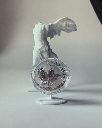 Coin Display kookaburra 3D print model