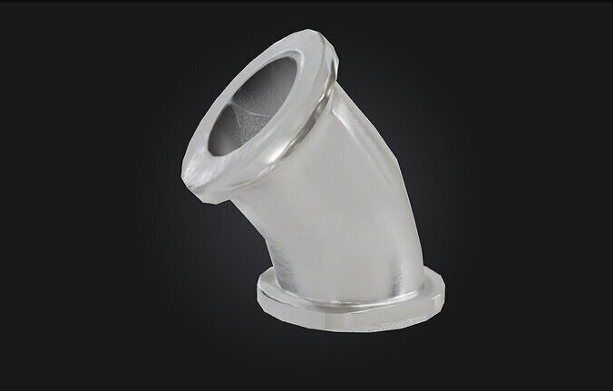 Metal Elbow Pipe Industrial Pipe 3D model