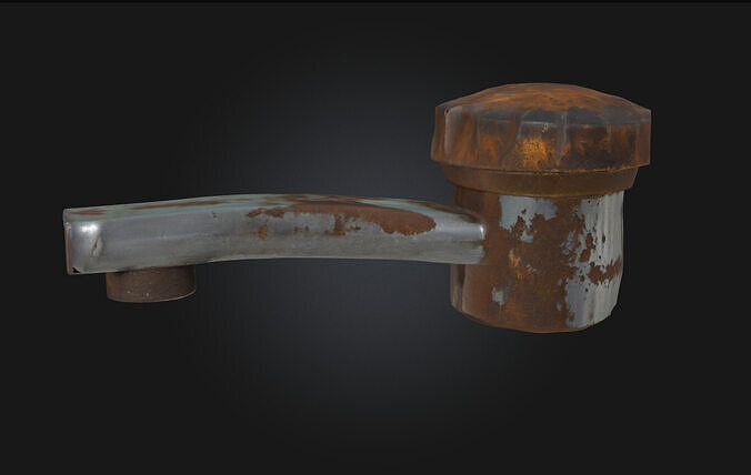 Rusty Faucet Weathered Water  3D model