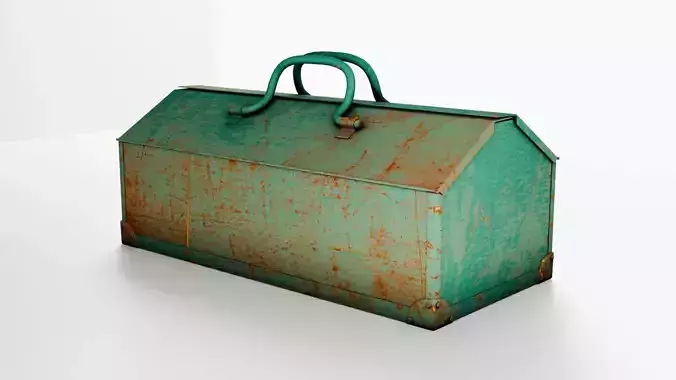 Rusted old tool box