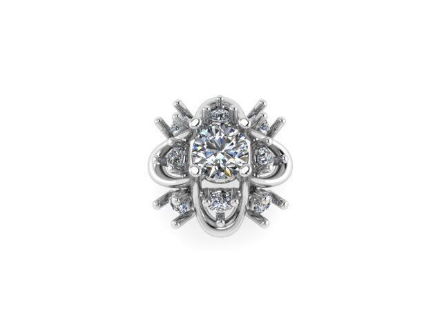 Turkish Nose Pin 3D print model_1