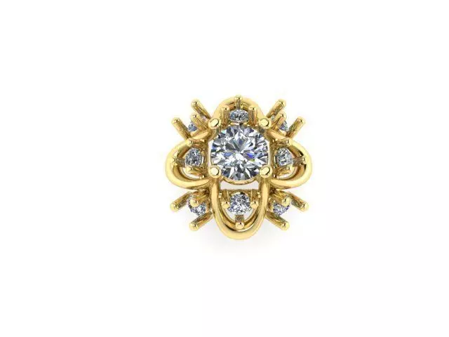 Turkish Nose Pin 3D print model_0