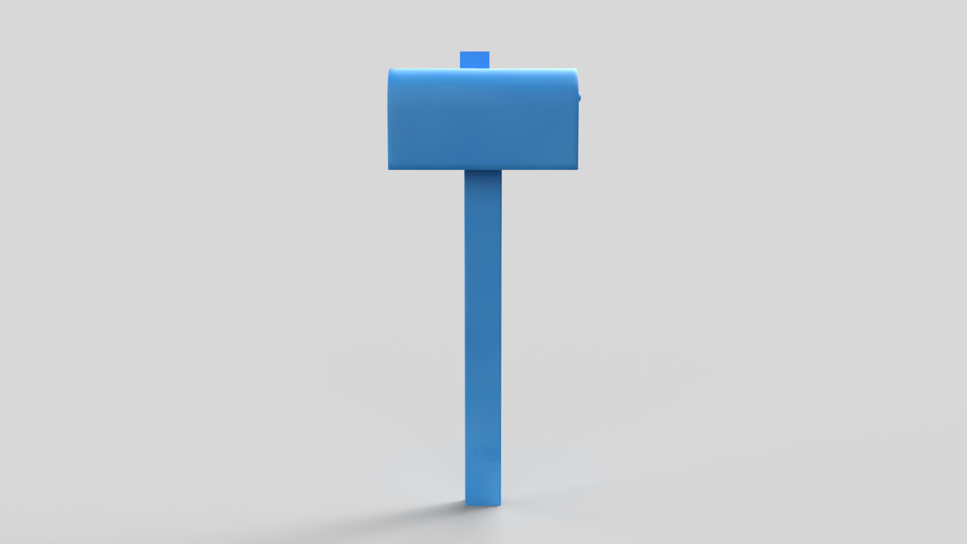Mailbox Low-poly 3D model_3