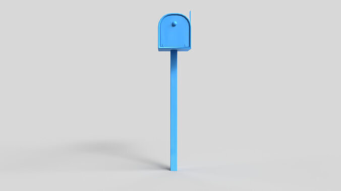 Mailbox Low-poly 3D model