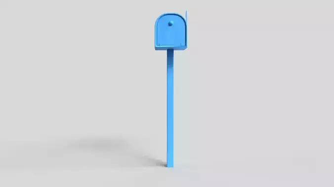 Mailbox Low-poly 3D model