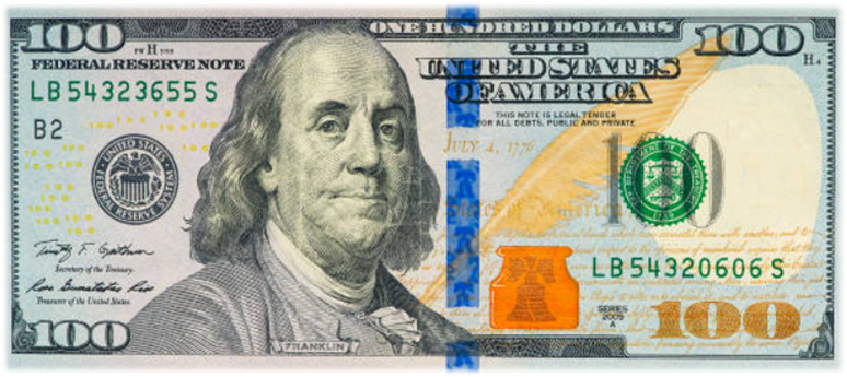 Roll of Cash Free low-poly 3D model_1