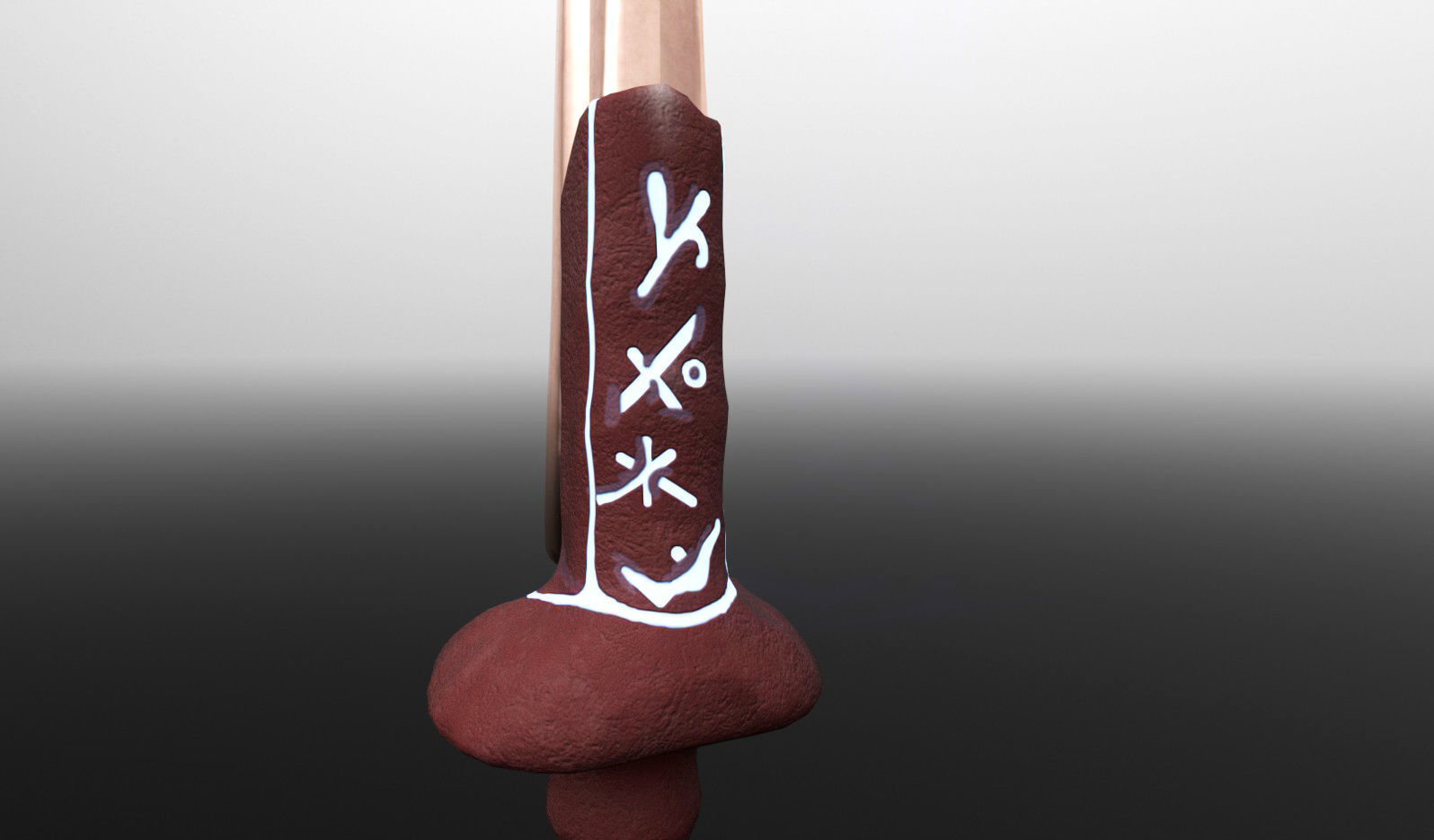 Rune Dagger Low-poly 3D model_2